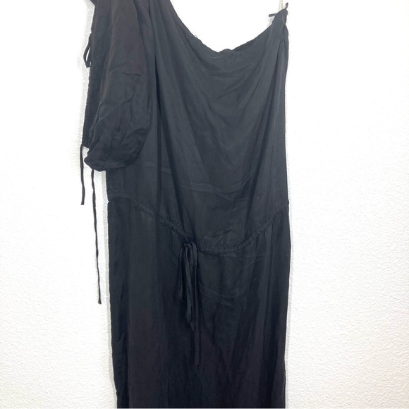 YFB YOUNG FABULOUS & BROKE Elodie Black One Shoulder Maxi Cupro Dress XS - Picture 4 of 16